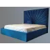 Кровать двуспальная BNB Sunrise Comfort 180 x 190 см Simple С подъемным механизмом и нишей для белья Синий