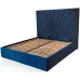Кровать двуспальная BNB Sunrise Premium 140 х 190 см Simple С дополнительной цельносварной рамой Синий Кровать двуспальная BNB Sunrise Premium 140 х 190 см Simple С дополнительной цельносварной рамой Синий