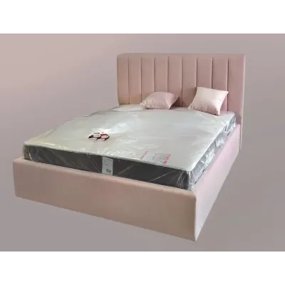 Кровать BNB Arabela Premium 120 х 190 см Simple С дополнительной цельносварной рамой Розовый
