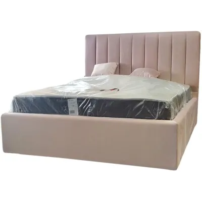 Кровать двуспальная BNB Arabela Premium 180 х 190 см Simple С дополнительной цельносварной рамой Розовый
