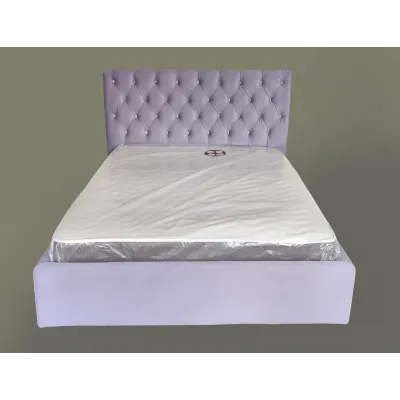 Ліжко двоспальне BNB Arizona Comfort 160 x 190 см Simple З підйомним механізмом та нішою для білизни Фіолетовий Ліжко двоспальне BNB Arizona Comfort 160 x 190 см Simple З підйомним механізмом та нішою для білизни Фіолетовий
