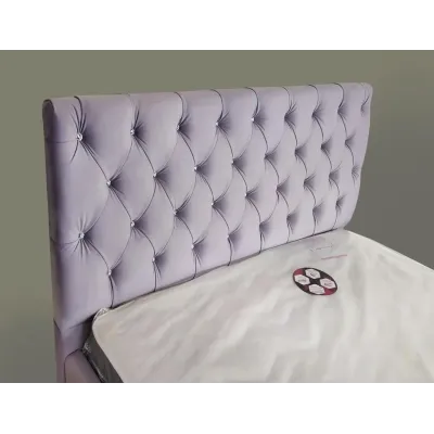 Кровать двуспальная BNB Arizona Premium 180 х 190 см Simple С дополнительной цельносварной рамой Фиолетовый