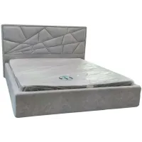 Ліжко двоспальне BNB Trinidad Comfort 160 x 190 см Simple З підйомним механізмом та нішою для білизни Сірий Ліжко двоспальне BNB Trinidad Comfort 160 x 190 см Simple З підйомним механізмом та нішою для білизни Сірий