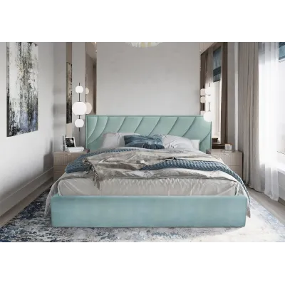 Ліжко BNB Laurel Comfort 120 х 190 см Simple З підйомним механізмом та нішою для білизни Зелений
