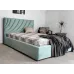 Ліжко BNB Laurel Premium 90 х 190 см Simple З додатковою металевою цільнозварною рамою Зелений
