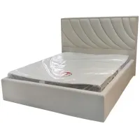 Кровать двуспальная BNB Laurel Premium 140 х 190 см Simple С дополнительной цельносварной рамой Айвори