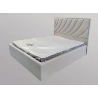 Ліжко двоспальне BNB Laurel Comfort 160 x 190 см З підйомним механізмом та нішою для білизни Екошкіра Айворі Ліжко двоспальне BNB Laurel Comfort 160 x 190 см З підйомним механізмом та нішою для білизни Екошкіра Айворі