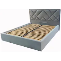 Кровать двуспальная BNB Dracar Premium 160 х 190 см Simple С дополнительной цельносварной рамой Синий