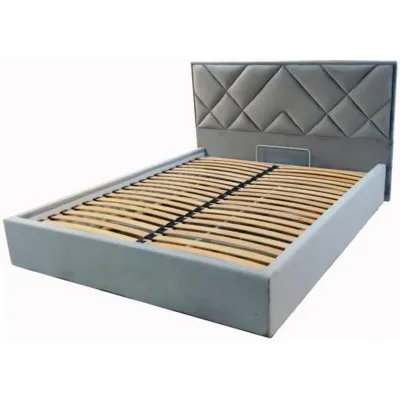 Кровать двуспальная BNB Dracar Premium 160 х 190 см Simple С дополнительной цельносварной рамой Синий
