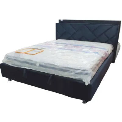 Ліжко двоспальне BNB Dracar Comfort 140 х 190 см Allure З підйомним механізмом та нішою для білизни Синій