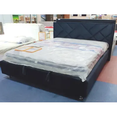 Ліжко двоспальне BNB Dracar Comfort 140 х 190 см Allure З підйомним механізмом та нішою для білизни Синій