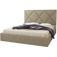 Кровать двуспальная BNB Pallada Comfort 160 x 190 см Simple С подъемным механизмом и нишей для белья Мокко