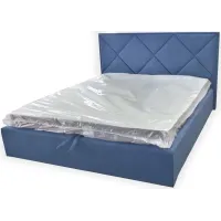 Кровать двуспальная BNB Pallada Comfort 160 x 190 см Simple С подъемным механизмом и нишей для белья Синий