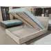 Кровать двуспальная BNB Leandra Comfort 160 x 190 см Simple С подъемным механизмом и нишей для белья Айвори Кровать двуспальная BNB Leandra Comfort 160 x 190 см Simple С подъемным механизмом и нишей для белья Айвори