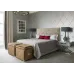 Кровать двуспальная BNB Leandra Comfort 140 х 190 см Simple С подъемным механизмом и нишей для белья Мокко