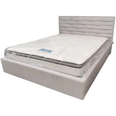 Кровать двуспальная BNB White Star Premium 180 х 190 см Simple С дополнительной цельносварной рамой Серый