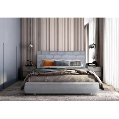 Кровать BNB Littorio Premium 90 х 190 см Simple С дополнительной цельносварной рамой Серый