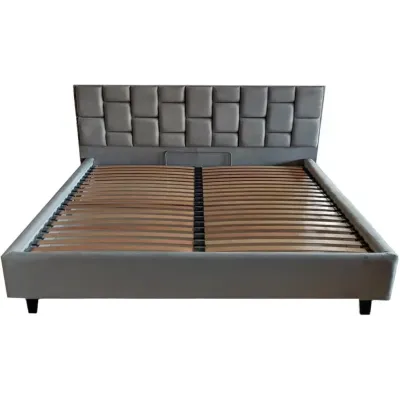 Ліжко BNB Royal Premium 120 х 190 см Allure З додатковою металевою цільнозварною рамою Сірий
