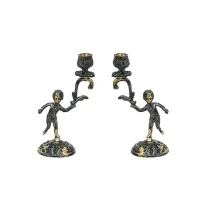 Набор из двух подсвечников Virtus Candlesticks Mini бронза на 1 свечу (4006vi)