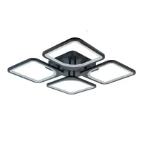 Потолочная LED люстра светильник светодиодный Sunlight черный 5631/4