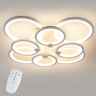 Стельова LED люстра світлодіодний світильник Sunlight білий 5332/4+4