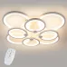 Стельова LED люстра світлодіодний світильник Sunlight білий 5332/4+4
