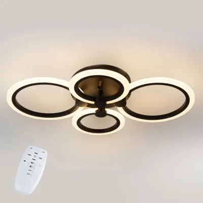 Полочна LED люстра Sunlight 5333/2+2 чорний
