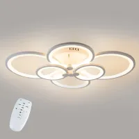 Стельова LED люстра світлодіодний світильник Sunlight білий 5332/2+2+2 Стельова LED люстра світлодіодний світильник Sunlight білий 5332/2+2+2