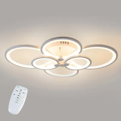 Потолочная LED люстра светильник светодиодный белый Sunlight 5332/2+2+2