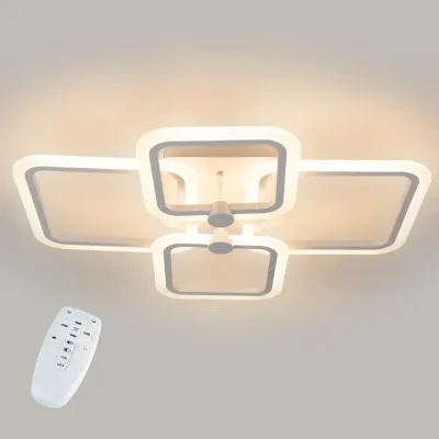 Потолочная LED люстра светильник светодиодный белый Sunlight 5667/2+2
