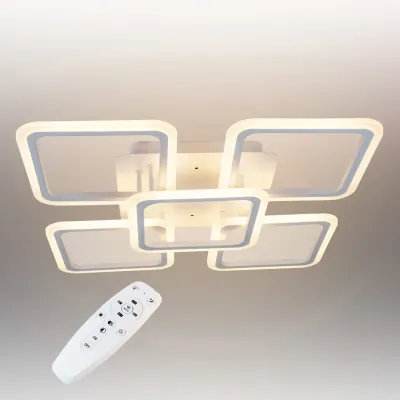 Потолочная LED люстра светильник светодиодный белый Sunlight 5331/4+1 Потолочная LED люстра светильник светодиодный белый Sunlight 5331/4+1
