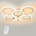 Стельова LED люстра світлодіодний світильник Sunlight білий 5333/4+4 Стельова LED люстра світлодіодний світильник Sunlight білий 5333/4+4