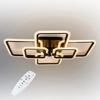 Стельова LED люстра світлодіодний світильник Sunlight чорний 5667/2+2+2