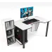 Геймерский игровой стол ZEUS™ GAMER-4 белый/черный