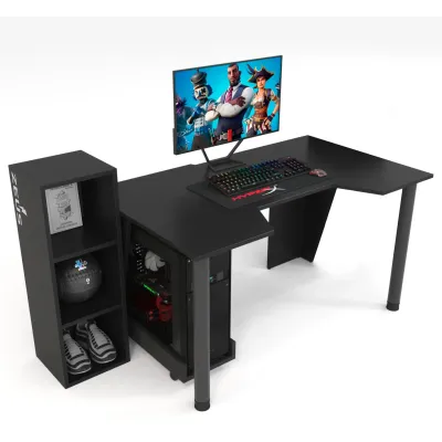 Геймерський ігровий стіл ZEUS™ GAMER-4 чорний