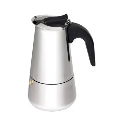 Кофеварка гейзерная Stainless Steel 200мл на 4 чашки Empire