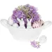 Конфетница Корзина с кроликами (фруктовница) 29х18.5х13.5см белый BonaDi