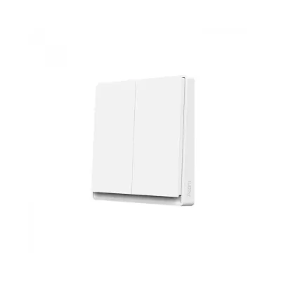 Умный выключатель двухклавишный с нулевой линией Aqara E1 Wall Switch EU Zigbee 3.0 Apple HomeKit (QBKG41LM) Умный выключатель двухклавишный с нулевой линией Aqara E1 Wall Switch EU Zigbee 3.0 Apple HomeKit (QBKG41LM)