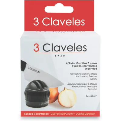 Механическая точила для ножей 3 Claveles 09427 Черно-серый (45448)