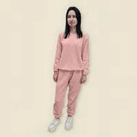 Пижама Dexter’s теплая женская из плюшевой ткани велсофт pudra S розовый Пижама Dexter’s теплая женская из плюшевой ткани велсофт pudra S розовый