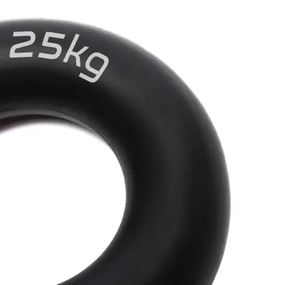 Еспандер кистьовий силіконовий PowerPlay Hand Grip Ring Hard 25 кг Чорний PP-4324