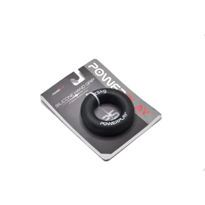 Еспандер кистьовий силіконовий PowerPlay Hand Grip Ring Hard 25 кг Чорний PP-4324