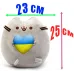 Набір S&T м'яка іграшка Pusheen cat/тарілка Y28/ложка (v-10551)