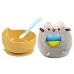 Набір S&T м'яка іграшка Pusheen cat/тарілка Y28/ложка (v-10551)