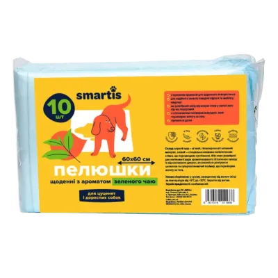 Пеленки ежедневные Smartis с ароматом лаванды 60*60 см 38г 4г 10 шт