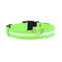 Світлодіодний LED нашийник No Brand Green L USB Світлодіодний LED нашийник No Brand Green L USB