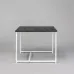 Журнальный стол Adore Décor Квадро M Квадратный 60х60х47 см Белый/угольный камень