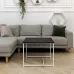 Журнальный стол Adore Décor Квадро M Квадратный 60х60х47 см Белый/угольный камень
