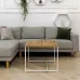 Журнальний стіл Adore Décor Квадро M Квадратний 60х60х47 см Білий/Дуб