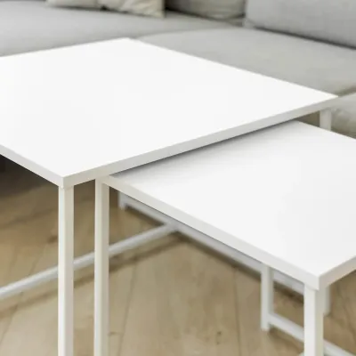 Журнальный стол Adore Décor Квадро M Квадратный 60х60х47 см Белый